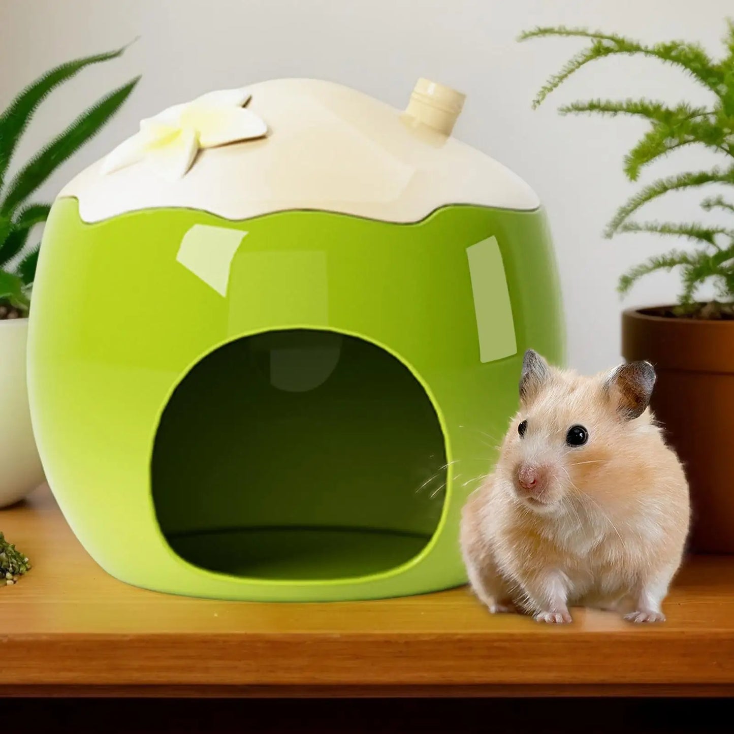 Cool Hamster House Ceramic Hamster Cooling Nest