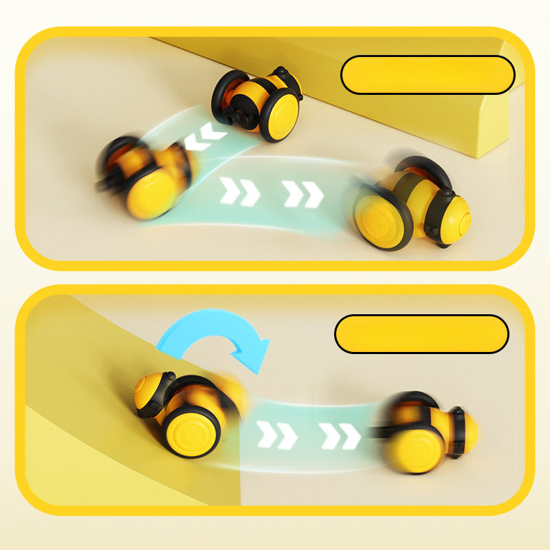Electric Cat Car Toy Cute Bee Running Kitten