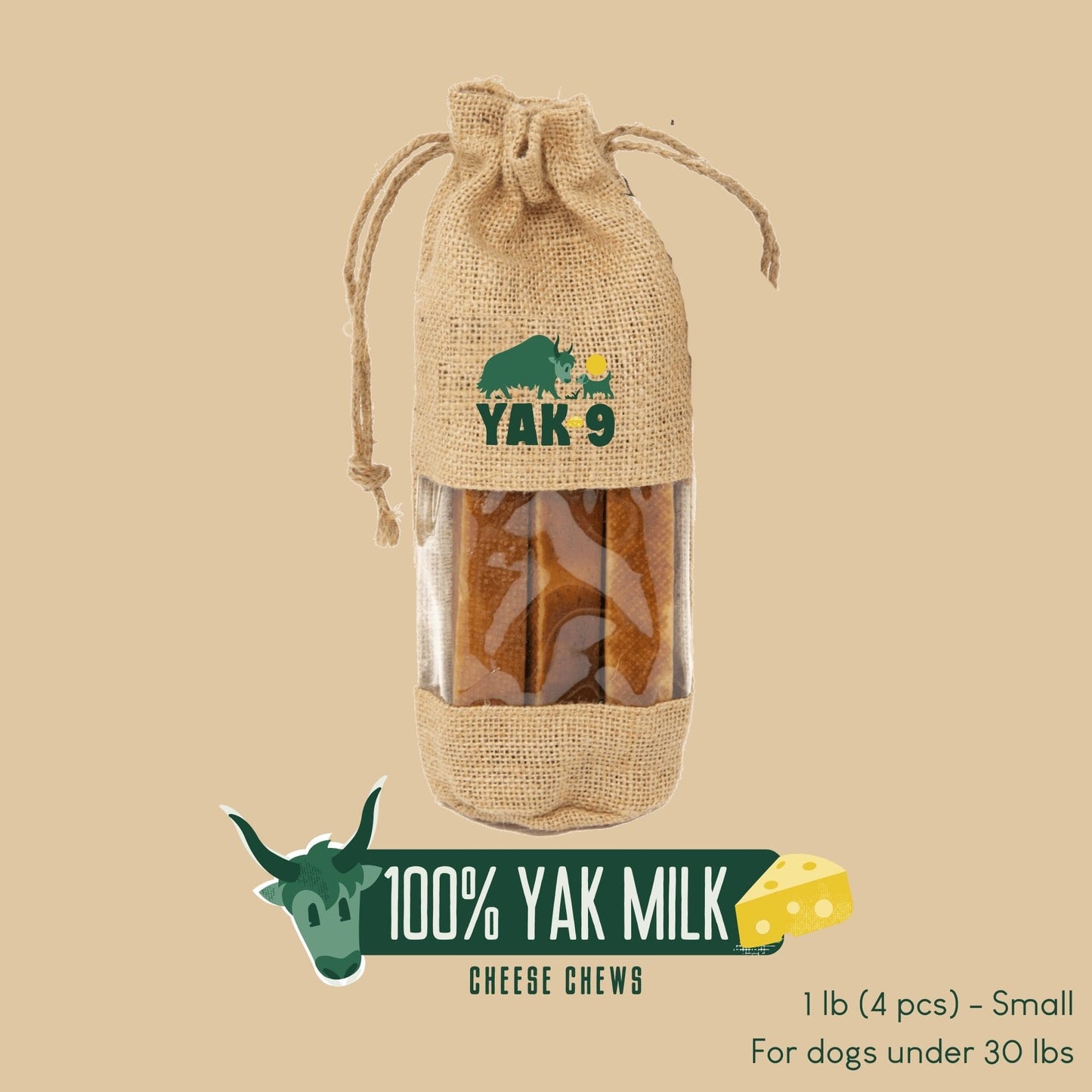 100% Yak Milk Chews for Dogs