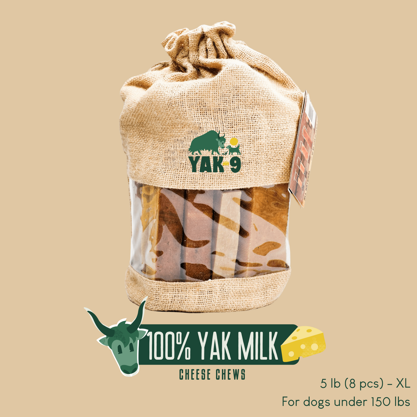 100% Yak Milk Chews for Dogs
