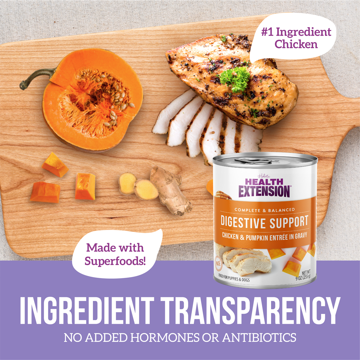 Digestive Support Variety Pack: Chicken, Beef & Turkey