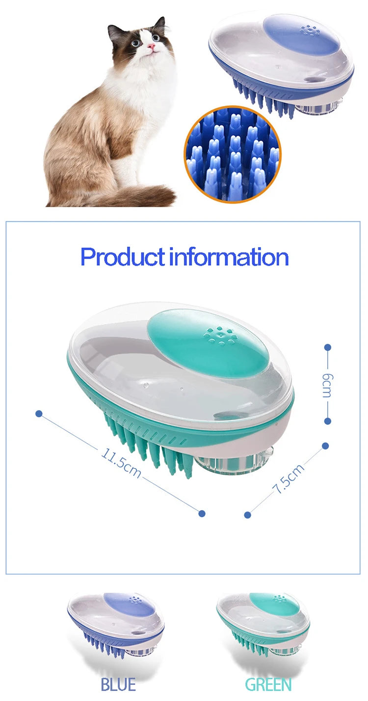 Pet SPA Bath Brush – Soft Silicone Grooming & Hair Cleaning Tool for Dogs & Cats