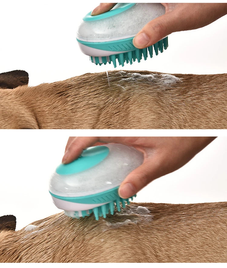 Pet SPA Bath Brush – Soft Silicone Grooming & Hair Cleaning Tool for Dogs & Cats
