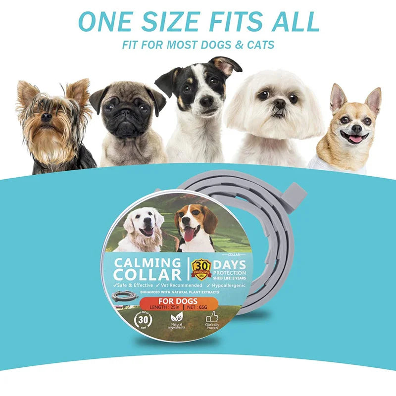 Benepaw Effective Calming Collar For Dogs Anti-Anxiety Relieve Stress Nontoxic Water-resistant Adjustable Pet Puppy Collars