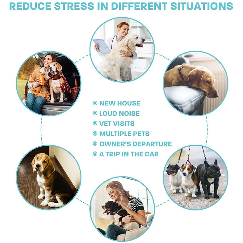 Benepaw Effective Calming Collar For Dogs Anti-Anxiety Relieve Stress Nontoxic Water-resistant Adjustable Pet Puppy Collars