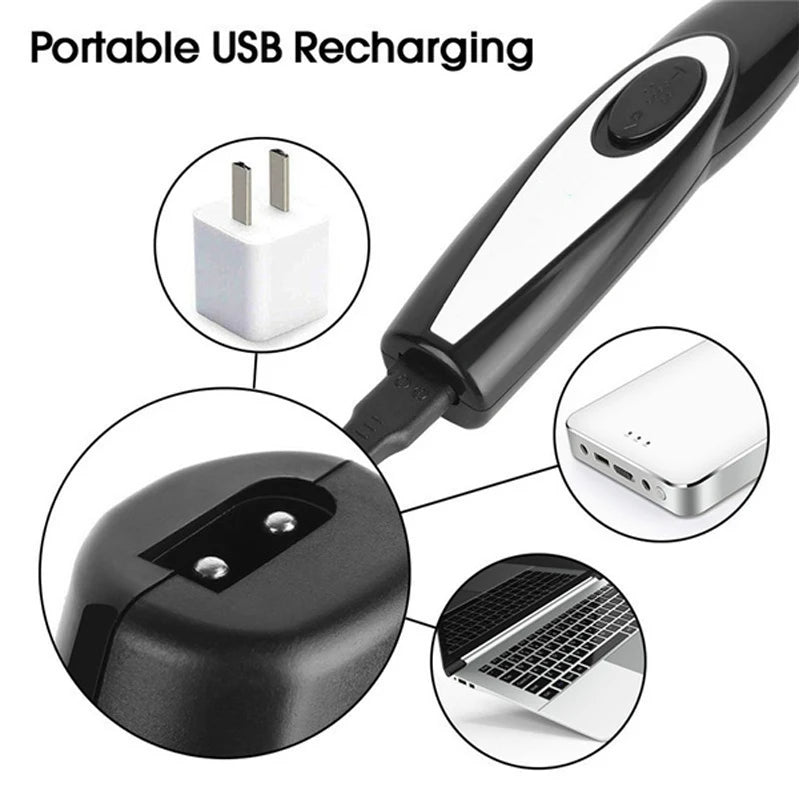 USB Rechargeable Pet Hair Trimmer – Dog & Cat Grooming Clipper Kit