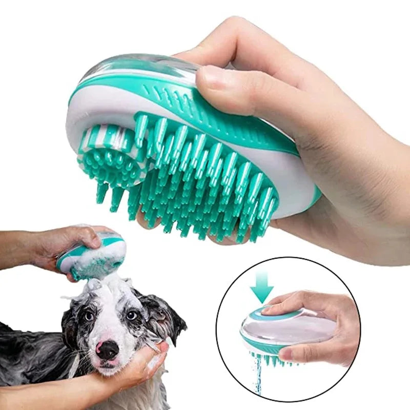 Pet SPA Bath Brush – Soft Silicone Grooming & Hair Cleaning Tool for Dogs & Cats