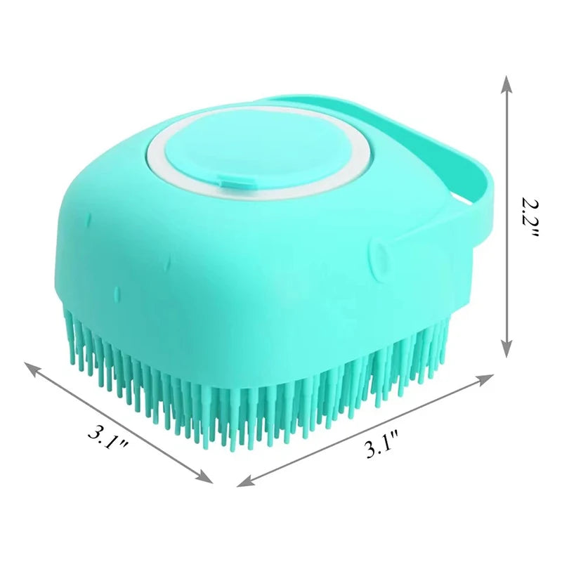 Pet SPA Bath Brush – Soft Silicone Grooming & Hair Cleaning Tool for Dogs & Cats