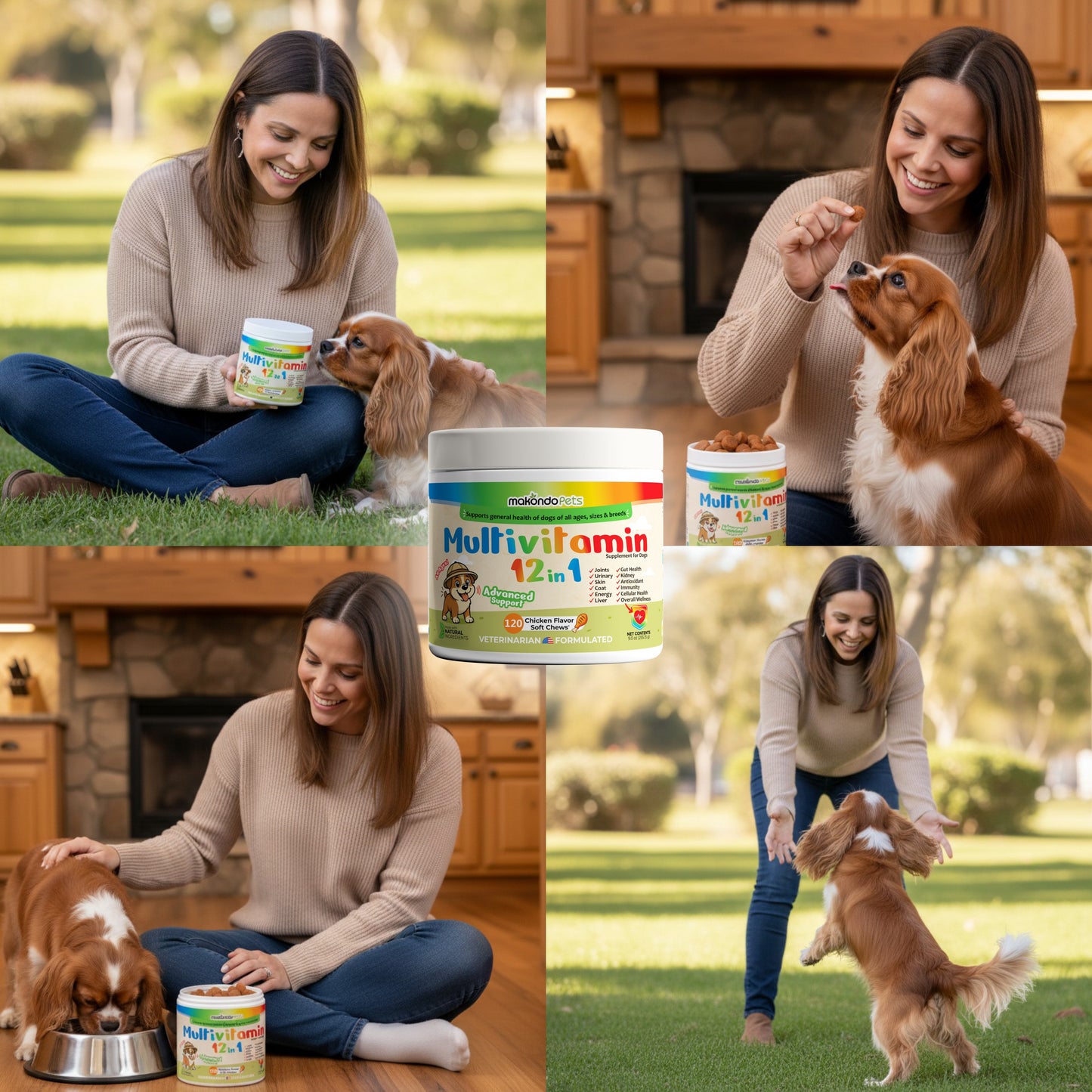 12 in 1 Multivitamin for Dogs - 120 Soft Chews