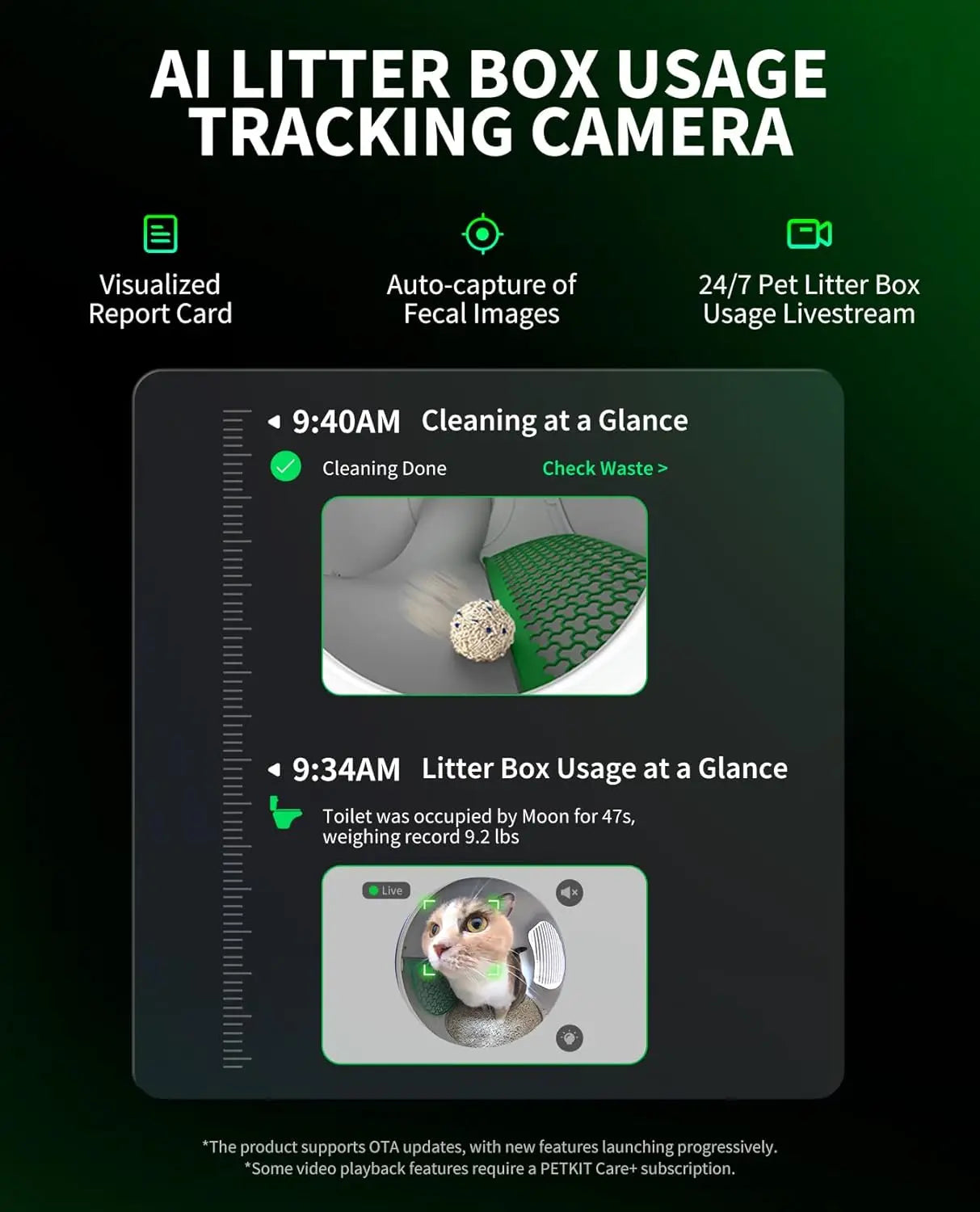 Purobot Max Pro AI Cat Litter Box – Automatic, 210° Camera, 5G WiFi