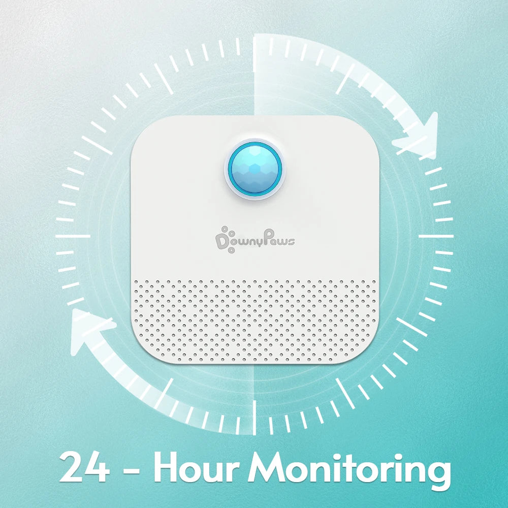 DownyPaws Smart Cat Litter Odor Purifier – Air Deodorizer for Pets