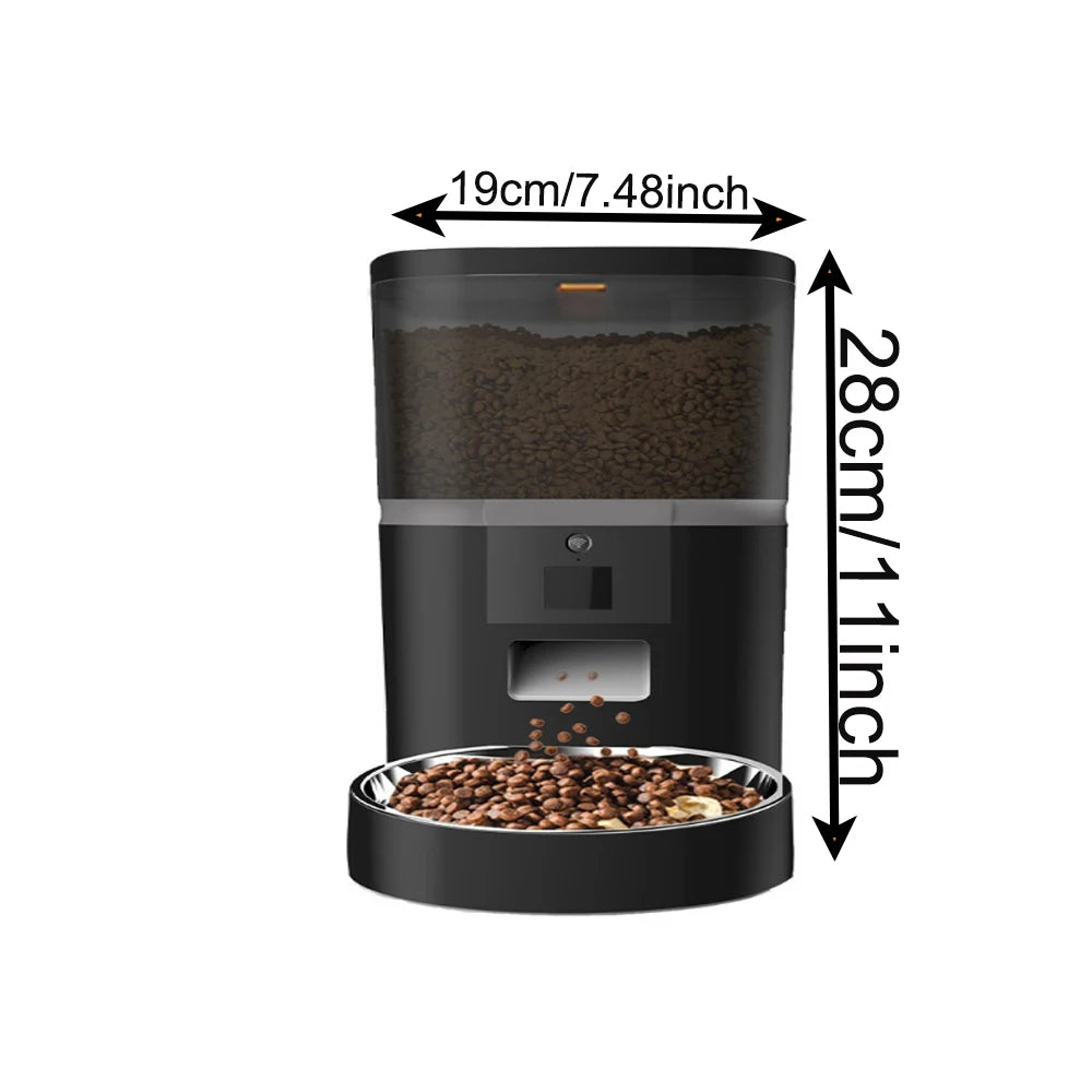 4L Smart Automatic Pet Feeder with Camera – App Controlled Cat & Dog Feeder