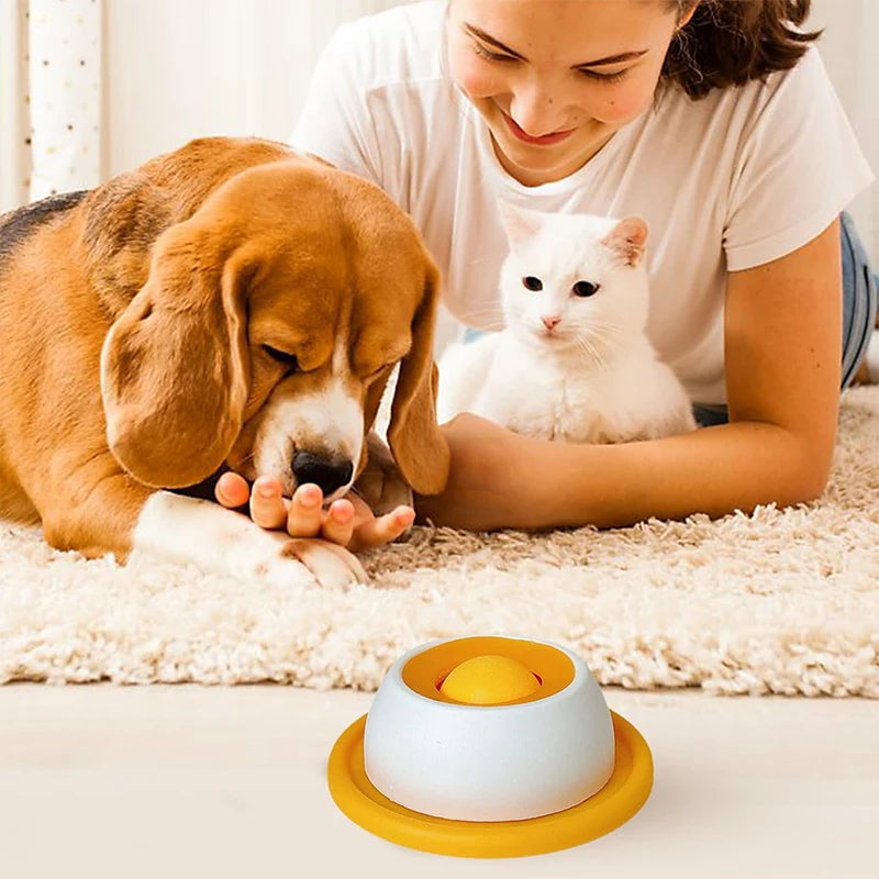 Anti-Spill Licking Plate – Slow Feeder & Interactive Treat Mat for Pets