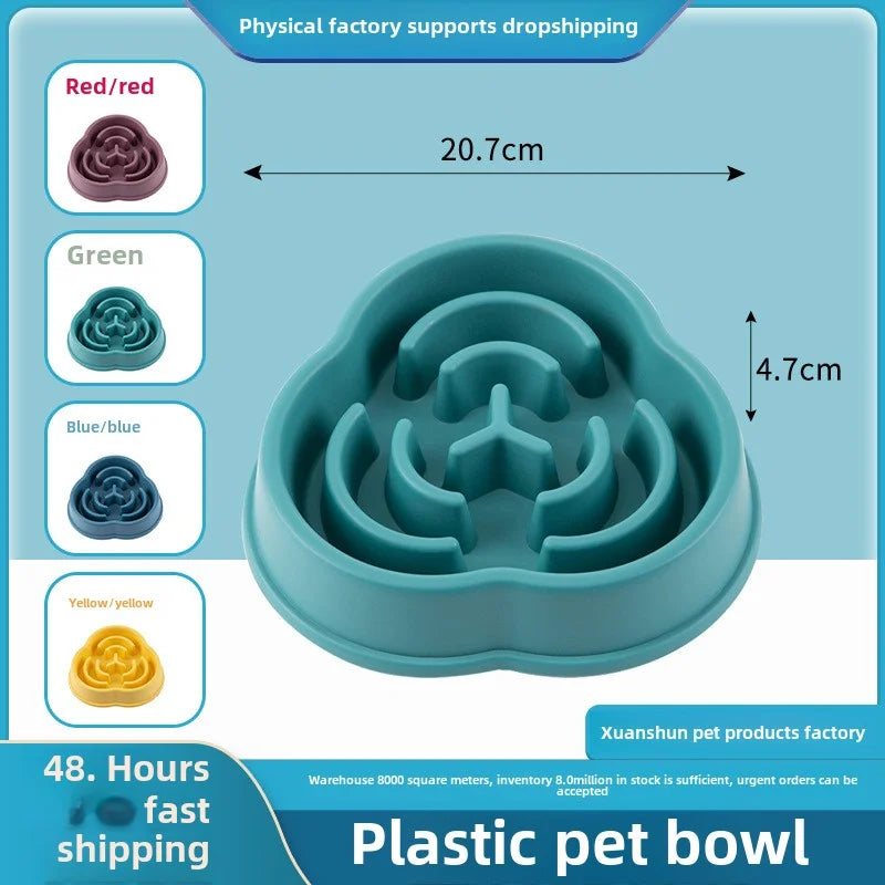 "Slow Feeder Dog Bowl – Anti-Choke Cloud Shape for Large Dogs"