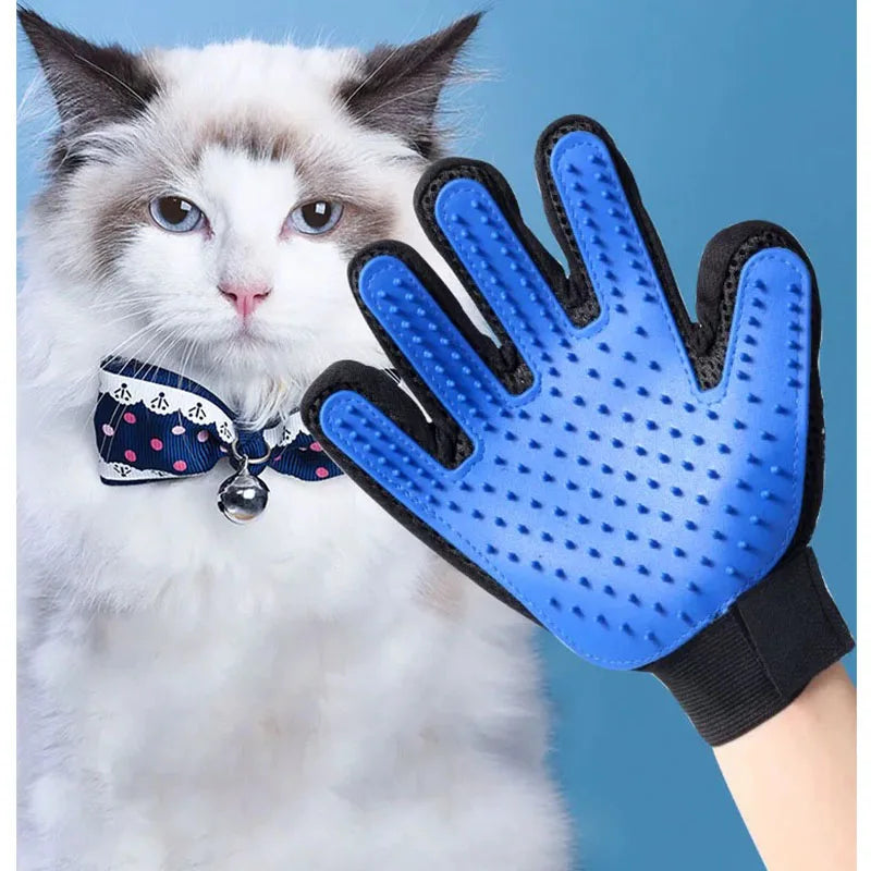 Pet Hair Removal Glove – Grooming & Deshedding Brush for Cats & Dogs
