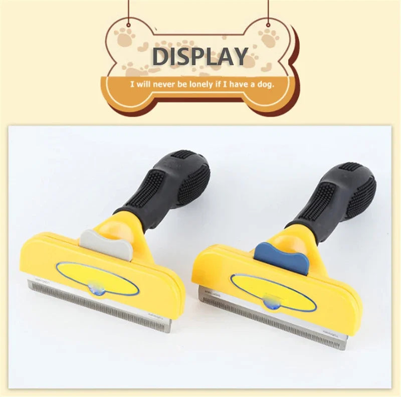 Cat & Dog Grooming Brush – Hair Shedding, Massage & Cleaning Comb