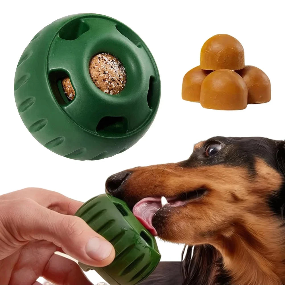 Refillable Silicone Dog Toy – Interactive Chew & Feeding Ball