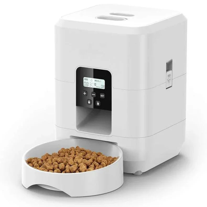 2L Push Button USB Automatic Pet Feeder Smart Cat Feeder Slow Dog Feeder with Timer Pet Feeder Pet Supplies Food Bowl