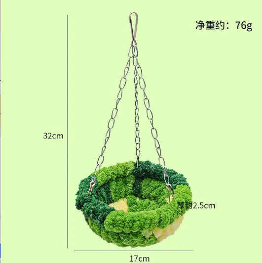 Winter Heated Bird House – Warm Cotton Snuggle Hut for Parakeets & Cockatiels