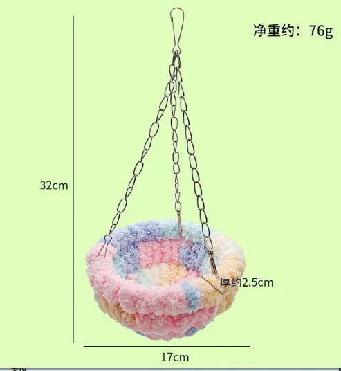 Winter Heated Bird House – Warm Cotton Snuggle Hut for Parakeets & Cockatiels