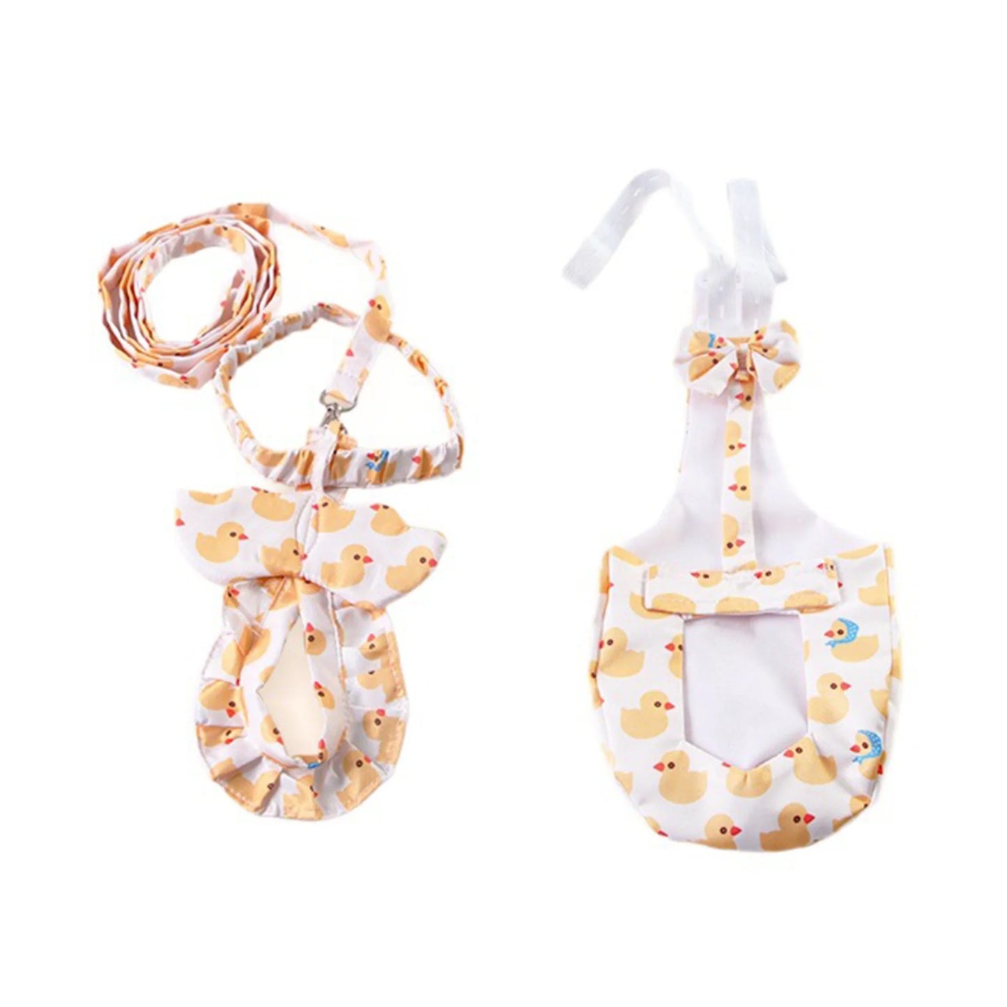 Pet Goose, Chicken & Duck Harness with Diaper Set – 2 Pieces with Adjustable Leash