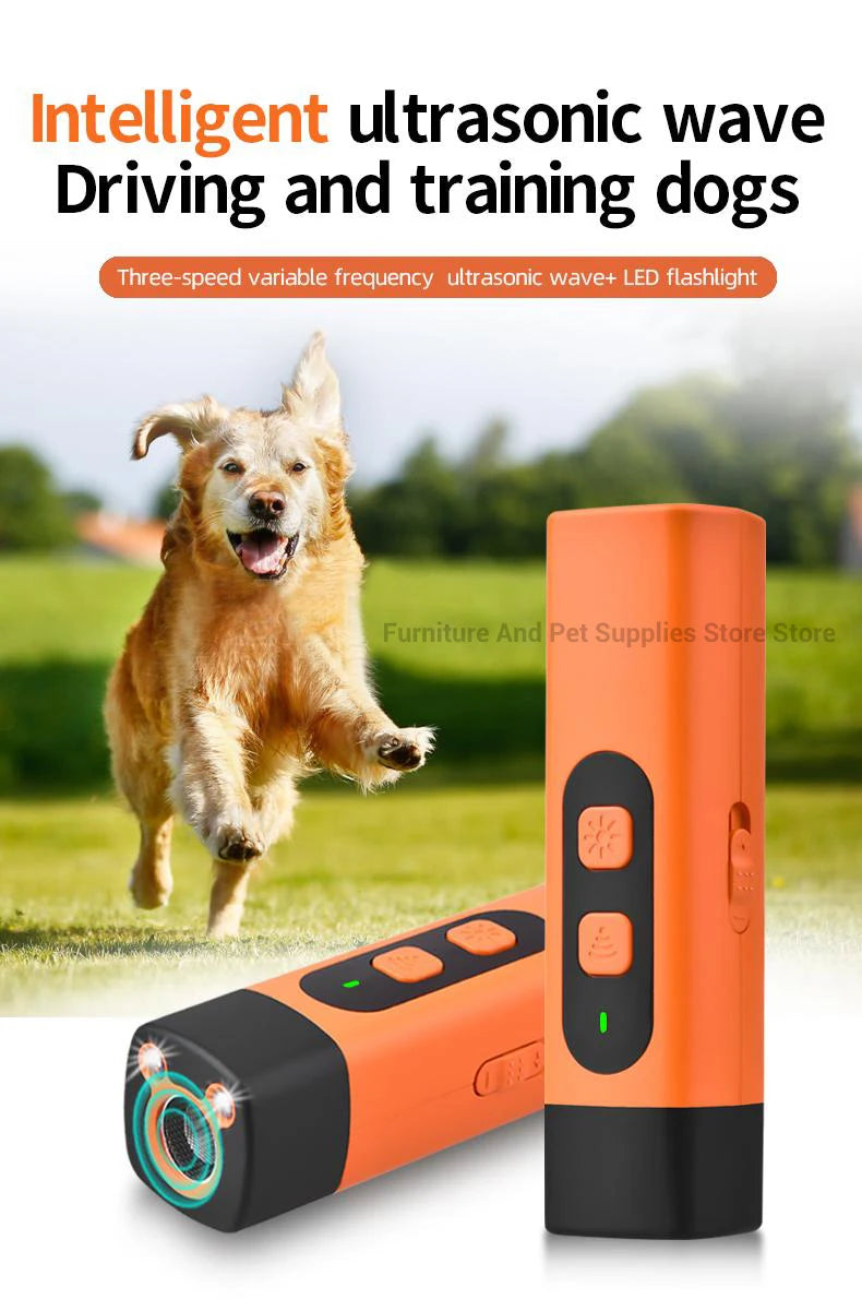 Rechargeable Ultrasonic Anti-Bark Device – Dog Training & Deterrent with LED Light