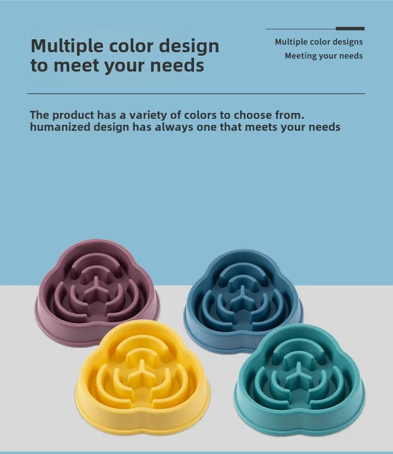 "Slow Feeder Dog Bowl – Anti-Choke Cloud Shape for Large Dogs"