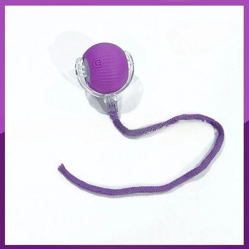 Automatic Cat Toy Ball – Silicone Rolling & Teasing Smart Kitten Toy