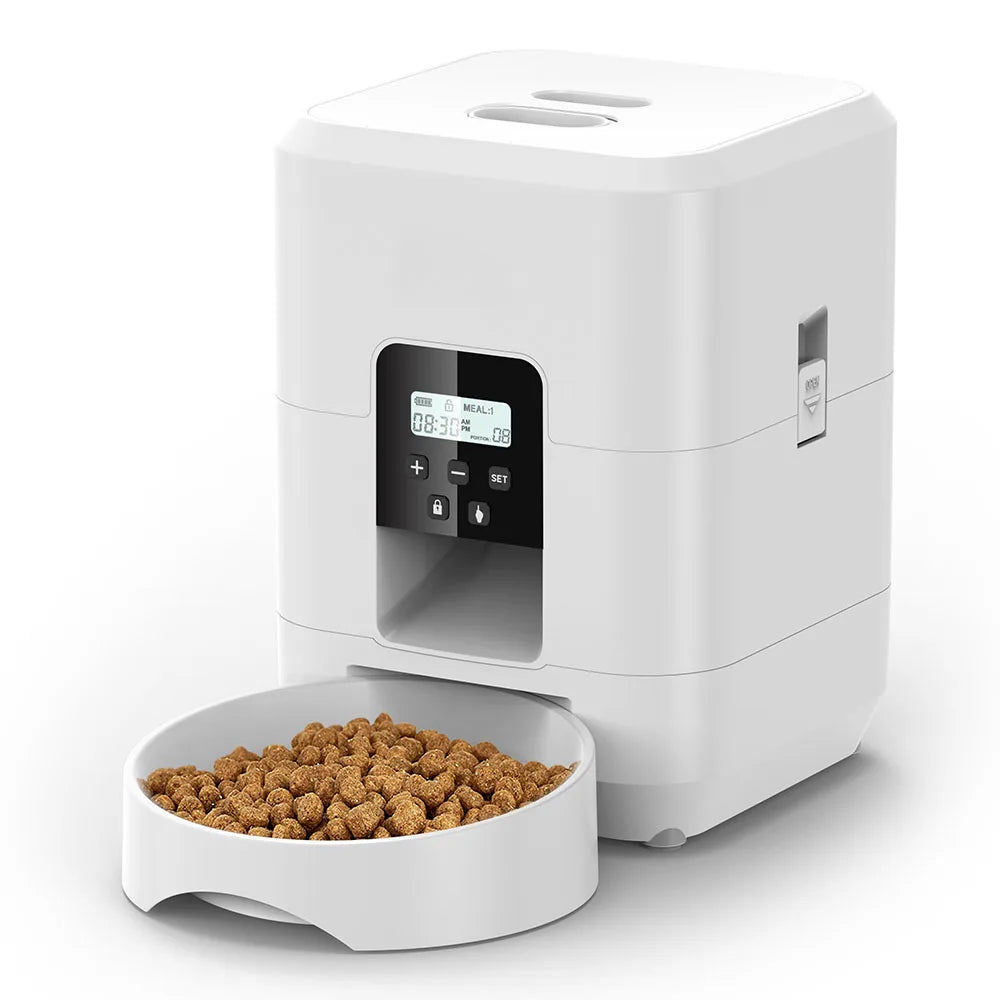 Smart Automatic Pet Feeder with Camera – App Controlled Cat & Dog Feeder