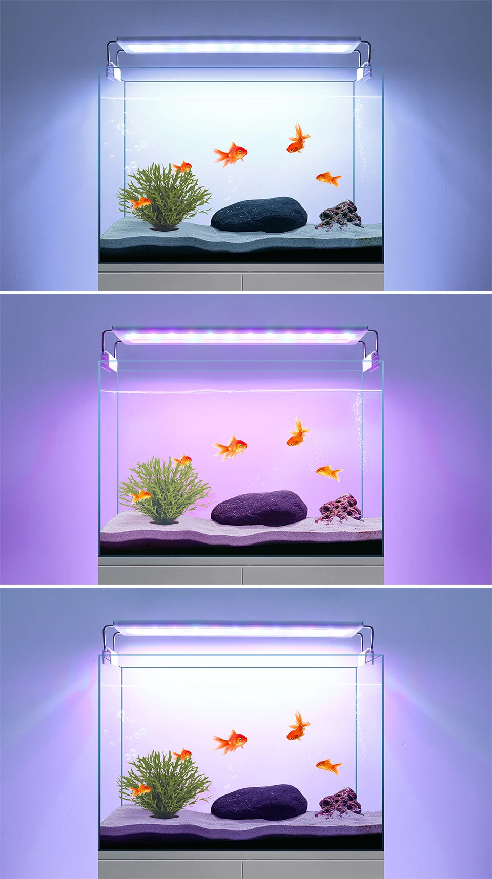 Light Aluminum Bar Full Spectrum Aquatic Plant Grow Lamp Decor
