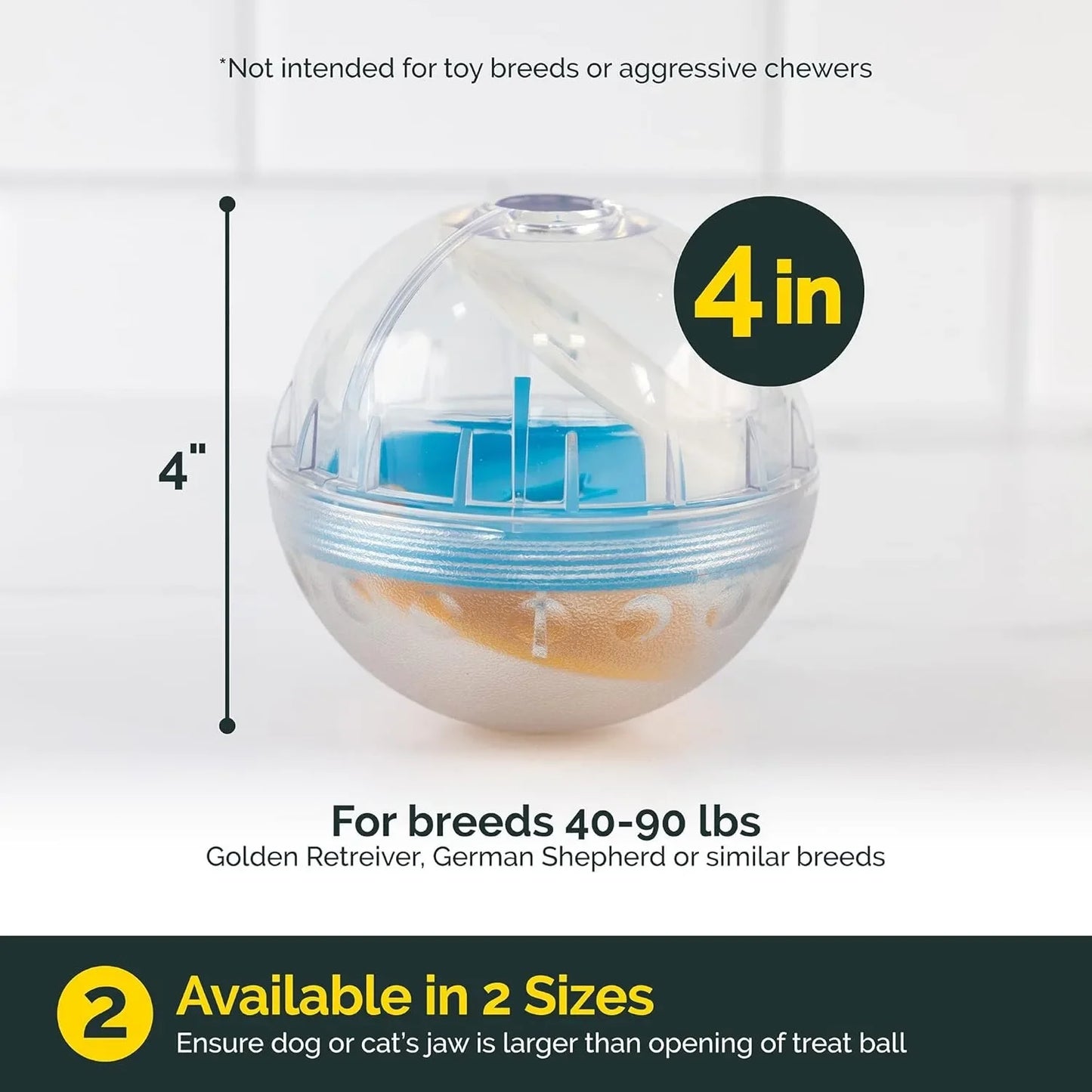 IQ Treat Ball – Interactive Slow Feeder & Treat Dispenser for Dogs & Cats