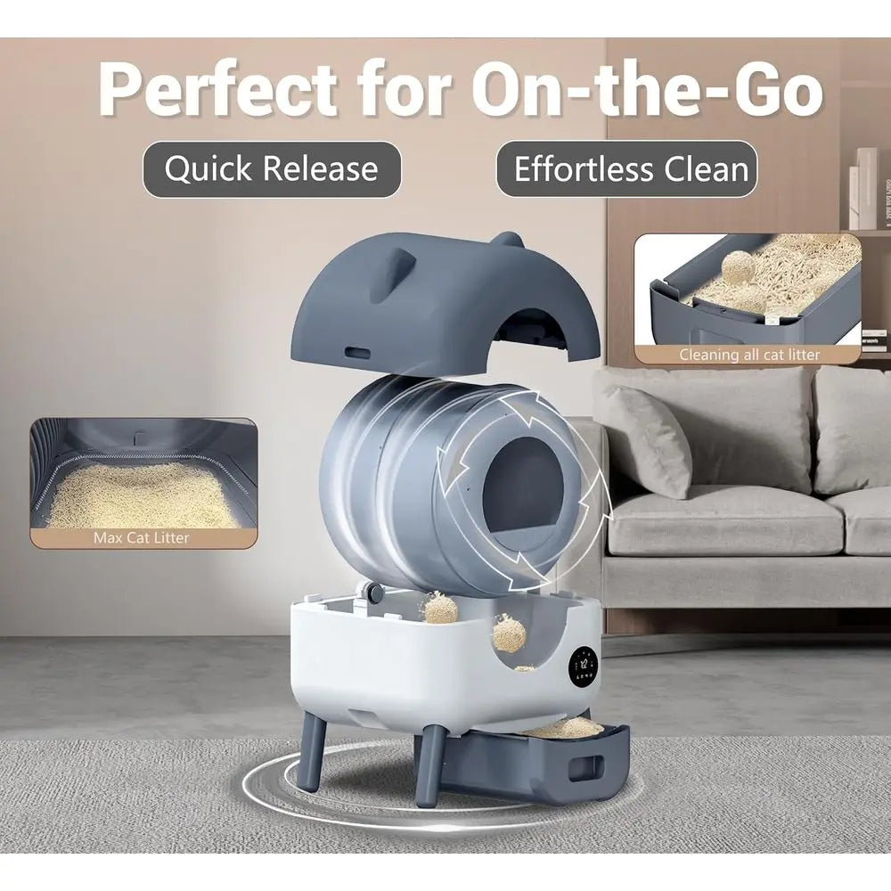 "S7 Smart Self-Cleaning Cat Litter Box – XL Automatic Robot"