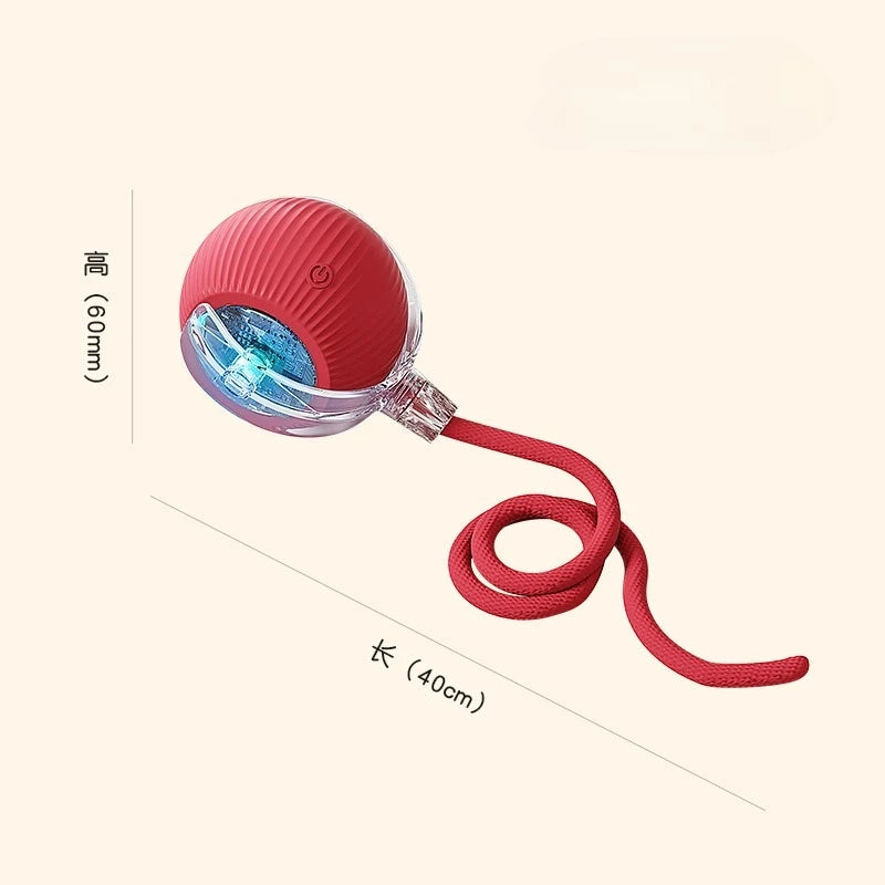 Automatic Cat Toy Ball – Silicone Rolling & Teasing Smart Kitten Toy