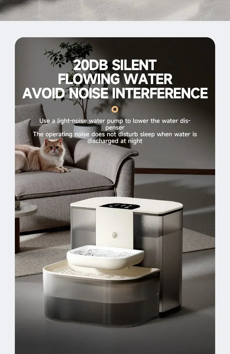 4.5L Smart Pet Water Dispenser – Automatic Cat & Kitten Fountain