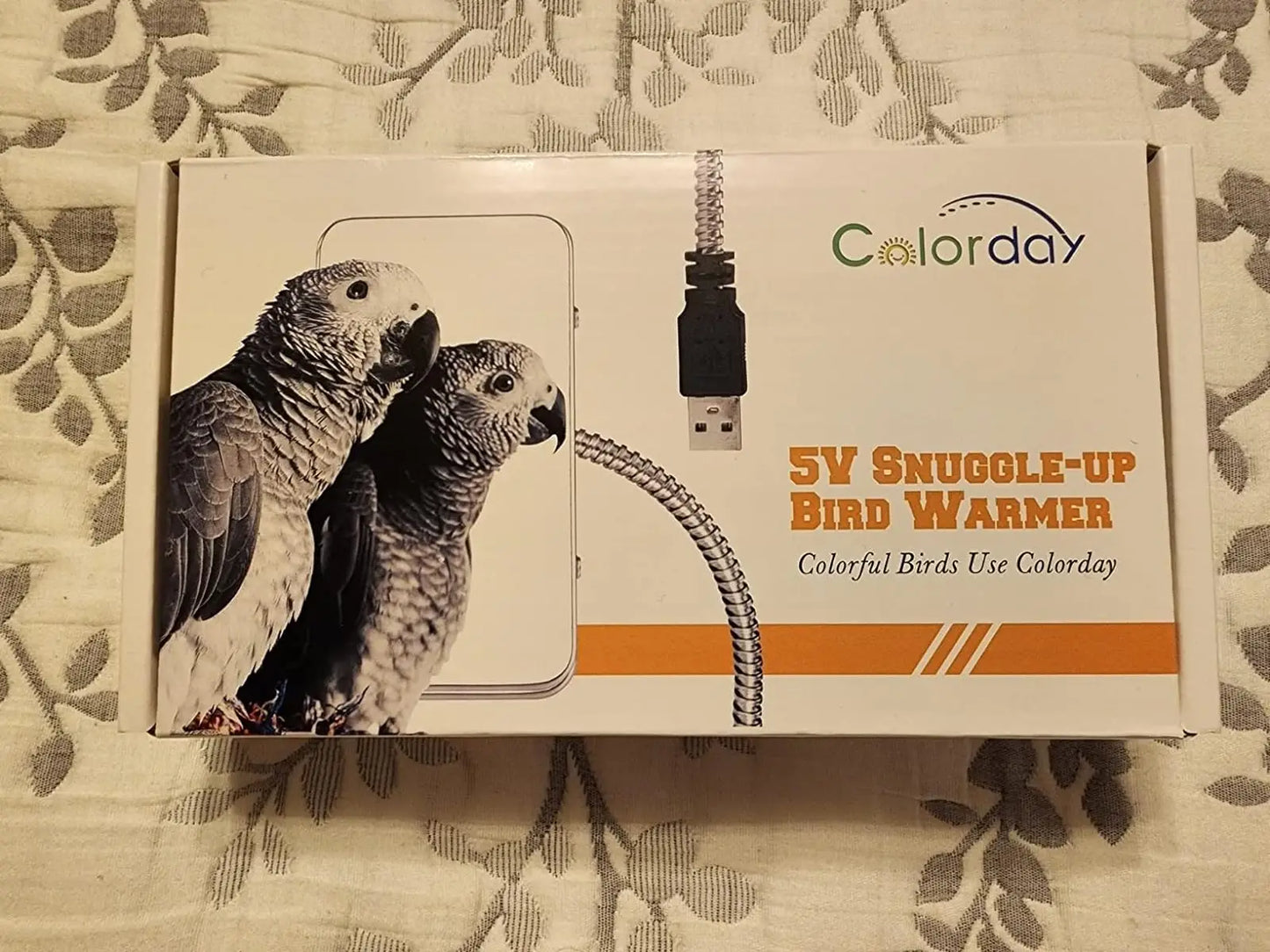 Bird Cage Heater Perch – Stainless Steel Parrot Warmer with Thermostat for Bird Cages