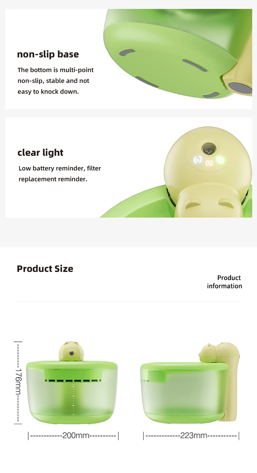 2L Automatic Wireless Pet Water Feeder Smart Induction Cat Dog Drinking Fountain Quiet Circulating Filtration Running Water