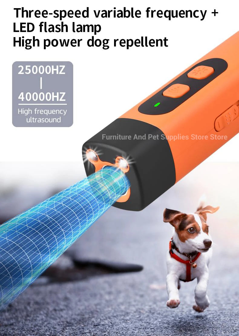 Rechargeable Ultrasonic Anti-Bark Device – Dog Training & Deterrent with LED Light