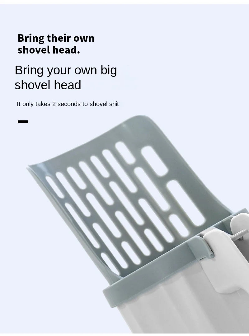 Cat Litter Scoop with Refill Bag – Self-Cleaning Garbage Picker