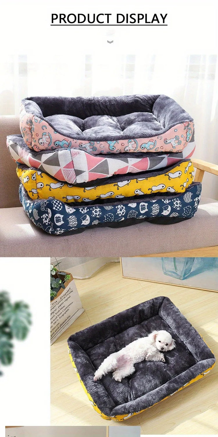 Cozy Dog & Cat Bed – Winter Sofa Mat, Cushion & Basket for All Sizes