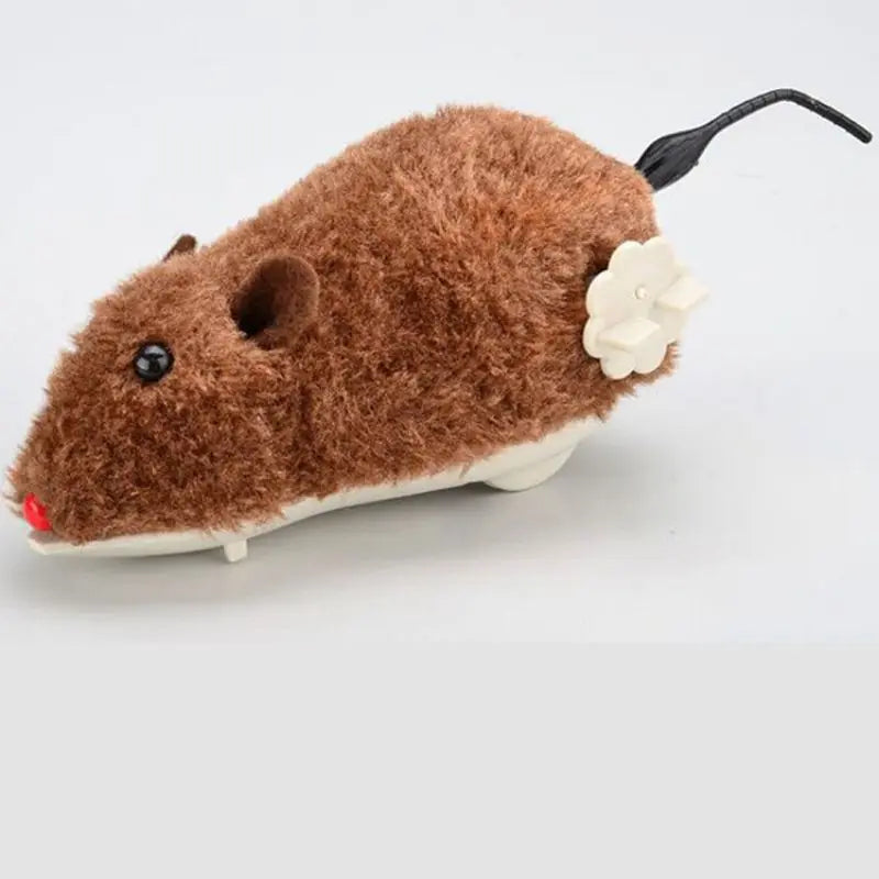 Lifelike Plush Mouse Toy – Running Rat Toy for Cats & Dogs (Random Color)