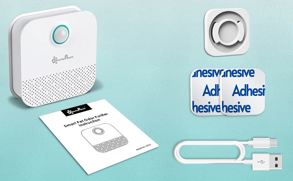 DownyPaws Smart Cat Litter Odor Purifier – Air Deodorizer for Pets