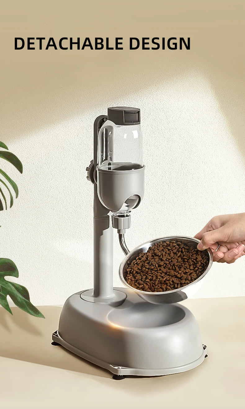 Automatic Anti-Tip Pet Feeder – Dog & Cat Water Dispenser
