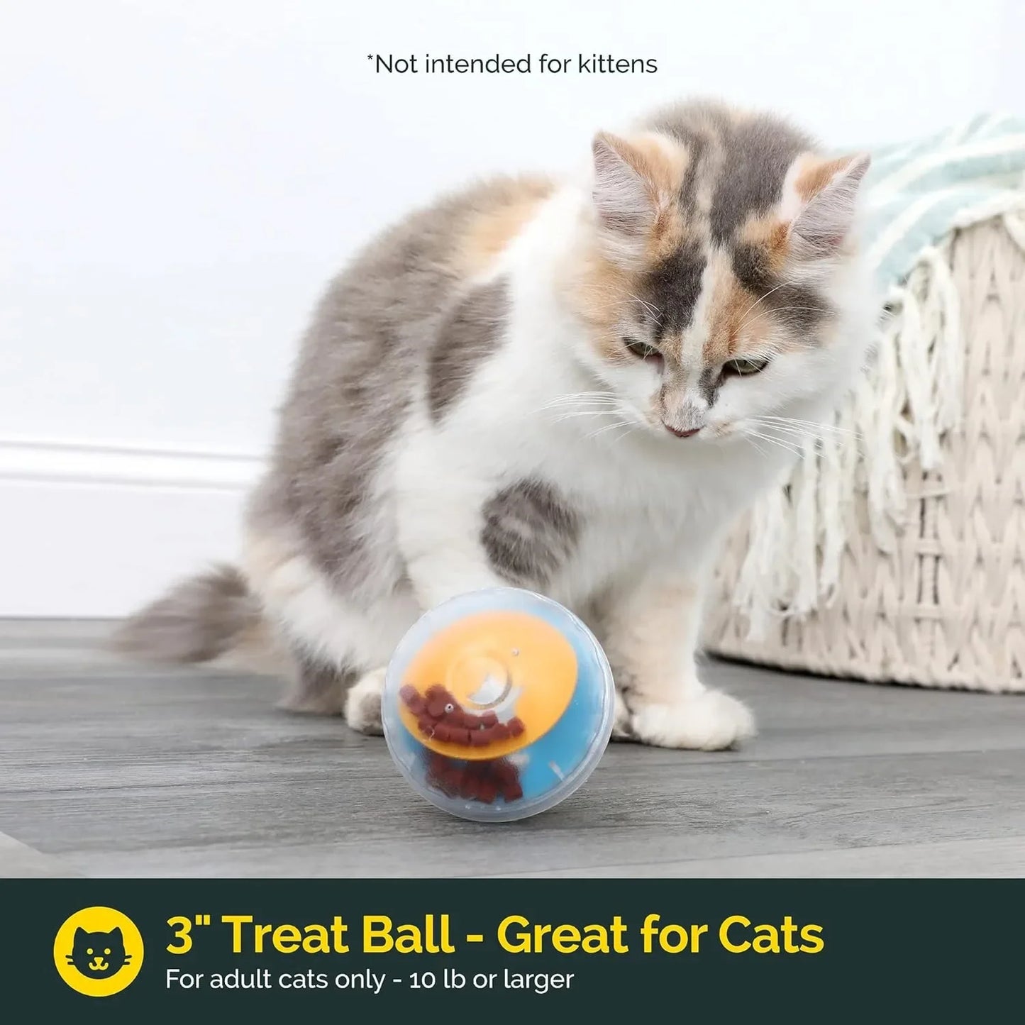 IQ Treat Ball – Interactive Slow Feeder & Treat Dispenser for Dogs & Cats