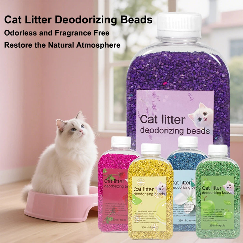 Non-Toxic Cat Litter Deodorizer – Odor Beads for Cats & Kittens