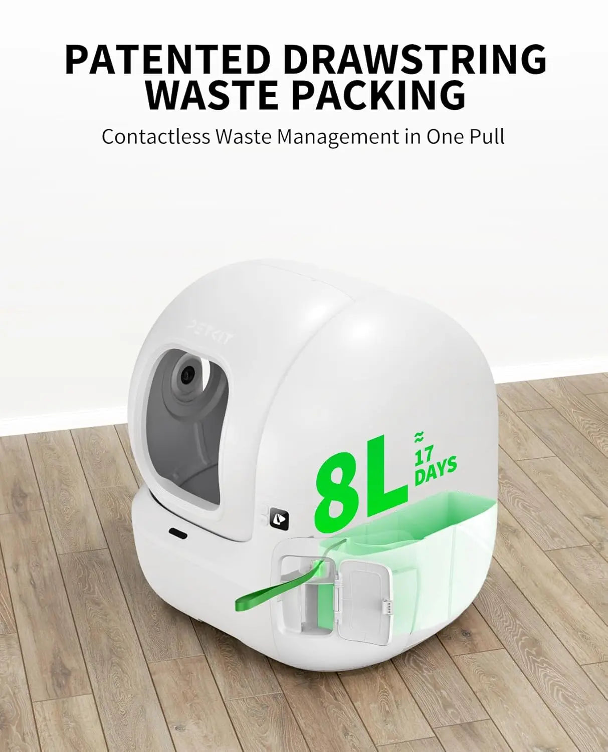 Purobot Max Pro AI Cat Litter Box – Automatic, 210° Camera, 5G WiFi