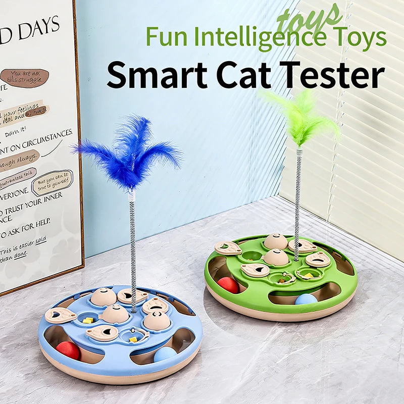 Interactive Cat Toy – Slow Feeder Turntable for Indoor Cats & Mental Stimulation
