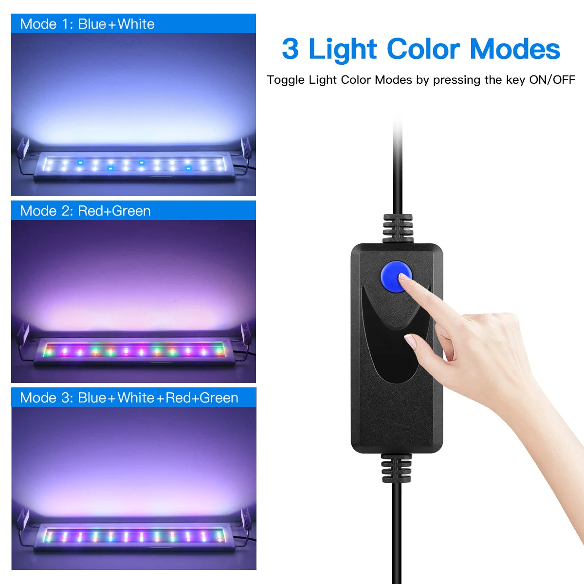 Light Aluminum Bar Full Spectrum Aquatic Plant Grow Lamp Decor