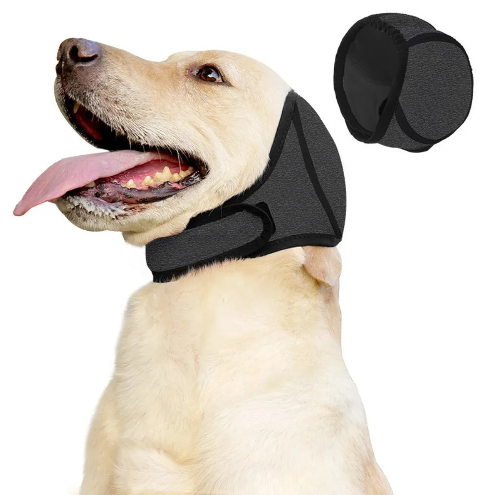 Waterproof Dog Ear Muffs – Noise-Cancelling Calming Hood for Swimming & Grooming