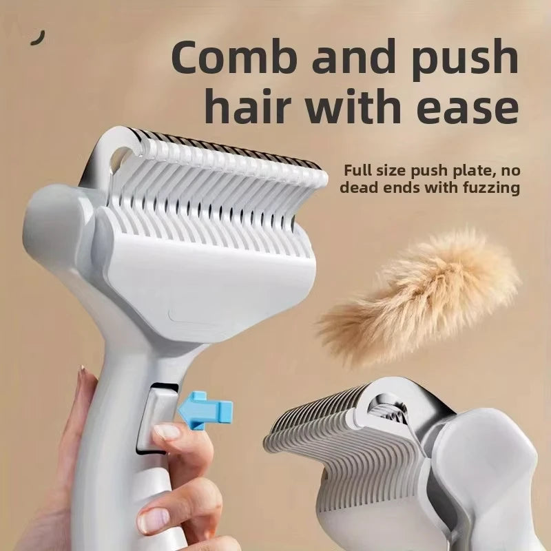 Stainless Steel Dog Hair Removal Brush – Pet Grooming & Dematting Comb