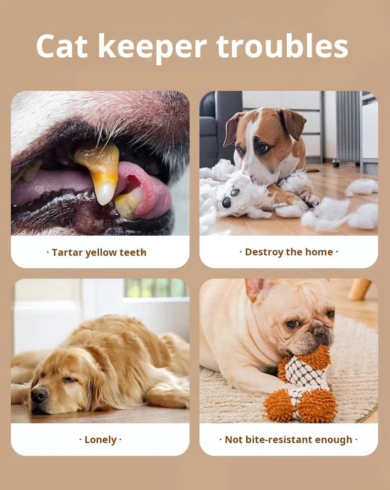 Interactive Bottle-Sound Dog Chew Ball – Durable Training Toy for Small & Large Dogs